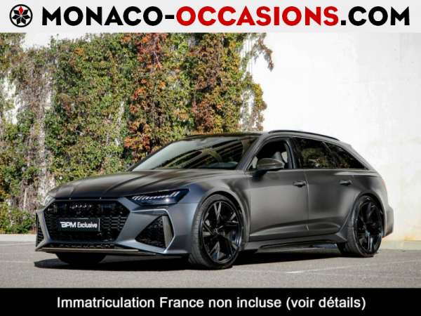 Audi-RS6 Avant-4.0 V8 TFSI 600ch quattro tiptronic-Occasion Monaco