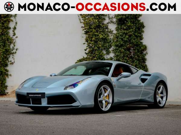 Ferrari-488 GTB-V8 3.9 T 670ch-Occasion Monaco