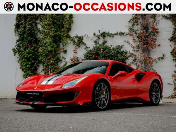 Ferrari-488 GTB-V8 3.9 T 720ch Pista-Occasion Monaco