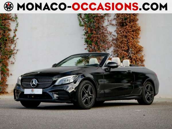 Mercedes-Benz-Classe C Cabriolet-300 d 245ch AMG Line 9G-Tronic-Occasion Monaco