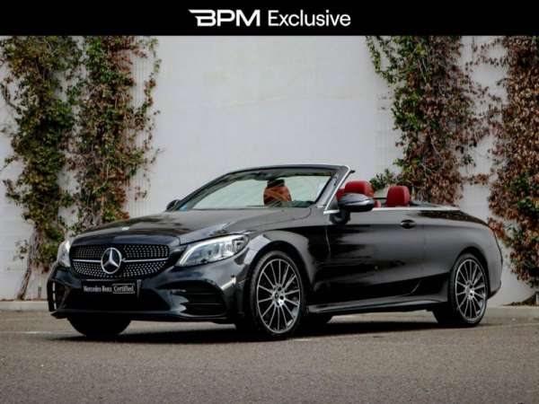 Mercedes-Benz-Classe C Cabriolet-220 d 194ch AMG Line 9G-Tronic-Occasion Monaco